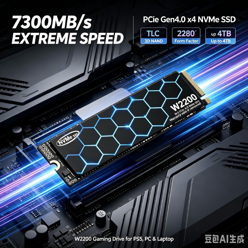M.2 Nvme 4Tb Pcie 4.0 Ssd - W2200 M.2 2280 NVMe PCIe 4.0