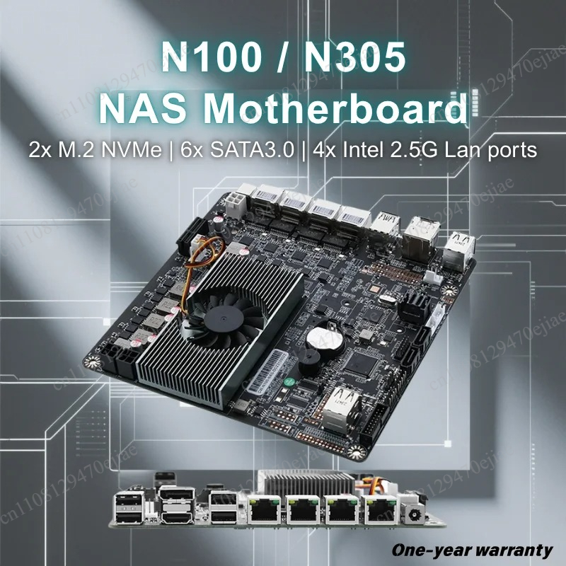 N100 Mini ITX NAS Motherboard  - Nas Motherboard N100 6 Sata ulasan dan harga